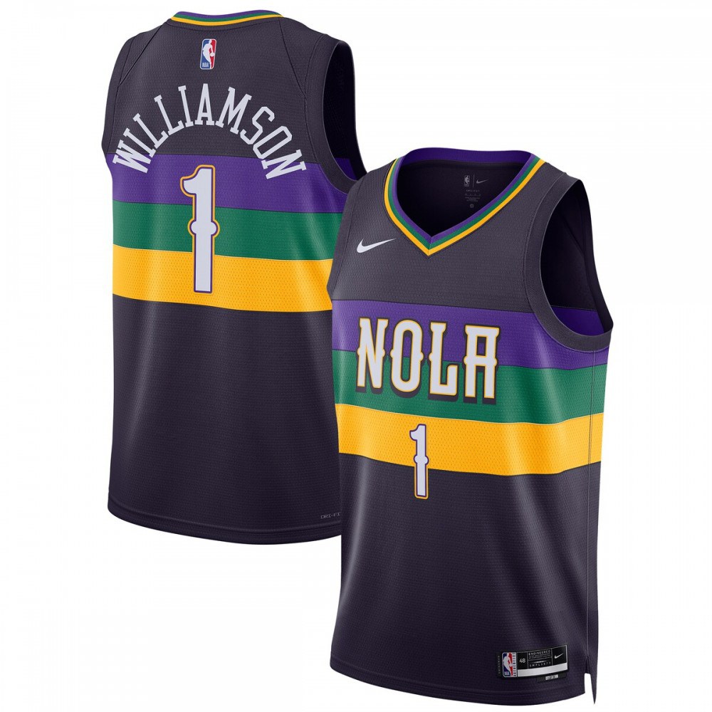 Zion Williamson New Orleans Pelicans Unisex 2022/23 Swingman Jersey - City Edition - Purple-Pro Kit Vault | Brand New 26/27 Sports Jerseys